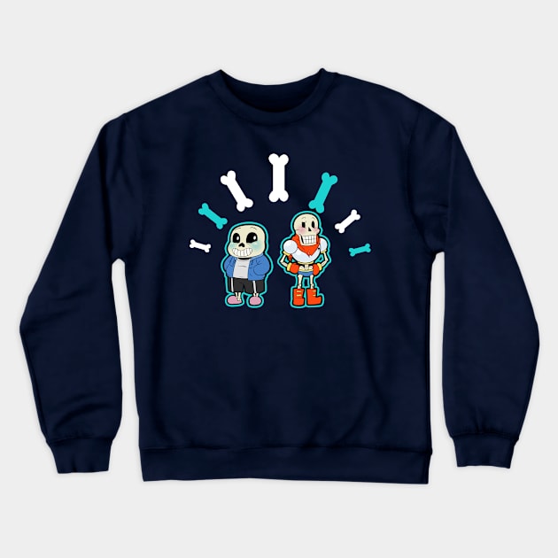 Skelebros Crewneck Sweatshirt by RainytaleStudio